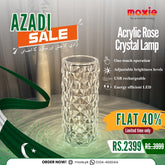Acrylic Rose Crystal Lamp