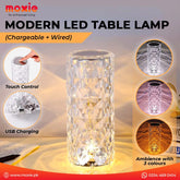 Acrylic Rose Crystal Lamp