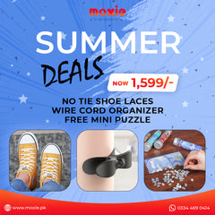 Combo 3 - No-Tie Shoe Laces + Wire Organizer + Dazzling Mini-Puzzle Set