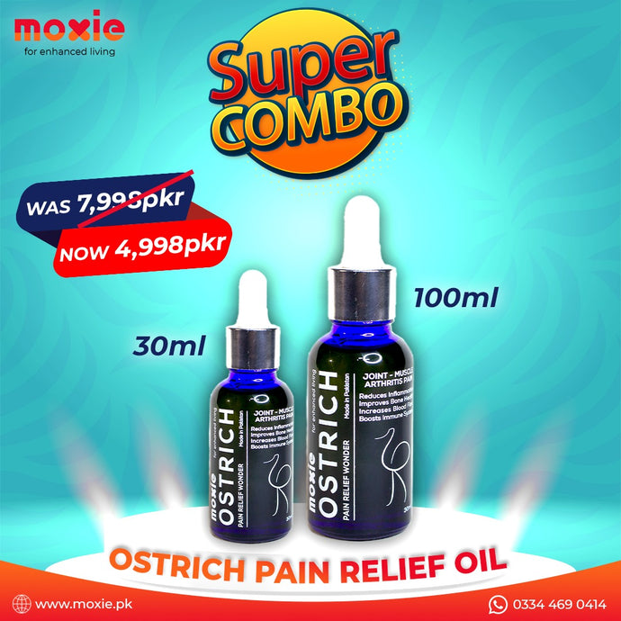 Combo 4 - Ostrich Pain Relief Oil (100ml + 30ml)